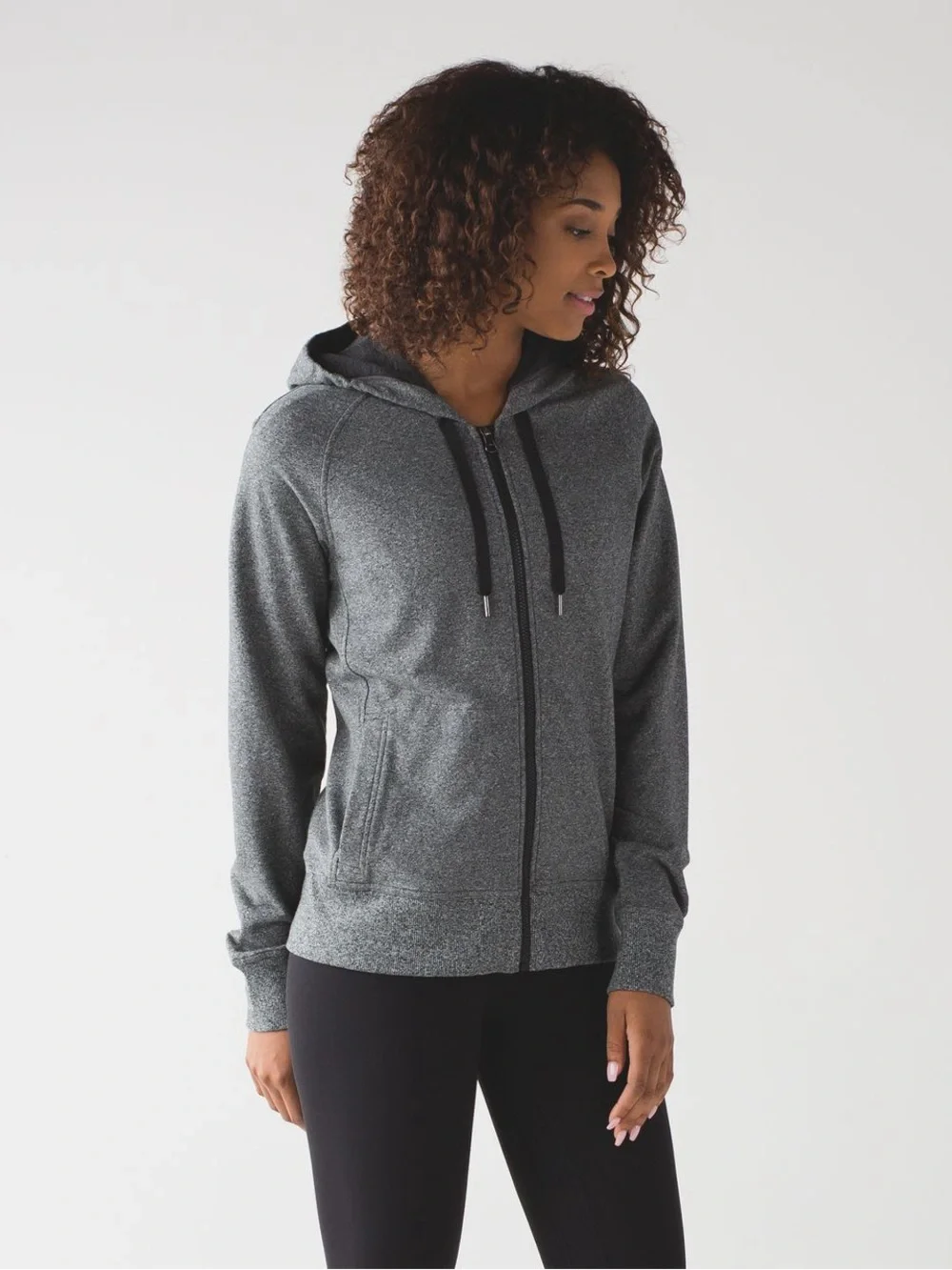 Lululemon Split Hoodie Heathered Speckled Black